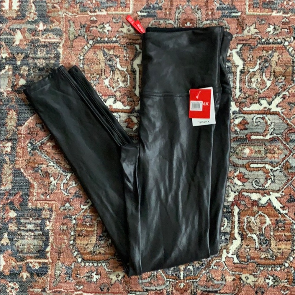 Spanx faux leather leggings